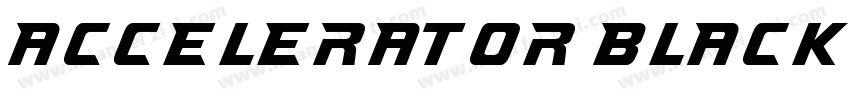 Accelerator Black字体转换